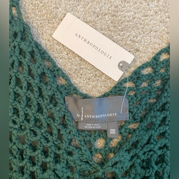 NWT Anthropologie Shoulder-Tie Crochet Vest - Picture 3 of 8